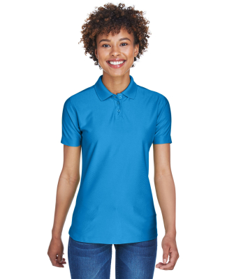 8414 UltraClub® Ladies' Cool & Dry Elite Performa in Pacific blue