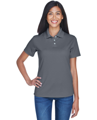 8445L UltraClub Ladies' Cool & Dry Stain-Release P in Charcoal