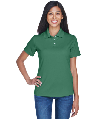 8445L UltraClub Ladies' Cool & Dry Stain-Release P in Forest green