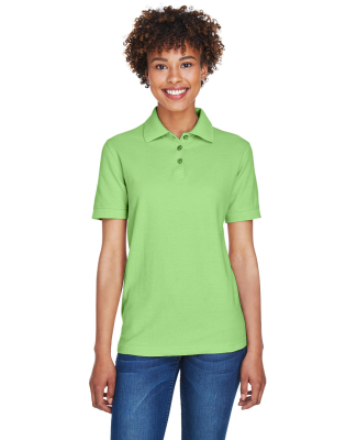 8541 UltraClub® Ladies' Whisper Pique Blend Polo in Apple
