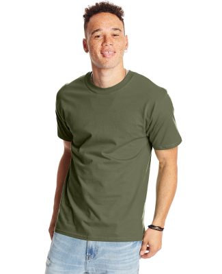 5180 Hanes Beefy-T in Fatigue green