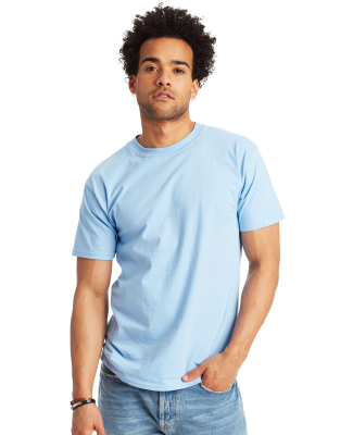 5180 Hanes Beefy-T in Light blue