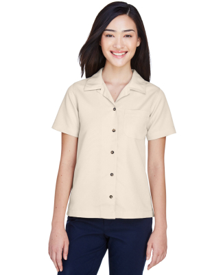 8981 UltraClub® Ladies' Blend Cabana Breeze Camp  in Stone