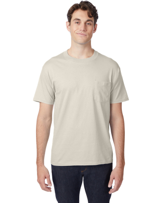5190 Hanes® Beefy®-T with Pocket in Natural