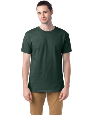 5280 Hanes Heavyweight T-shirt in Athletic dark green