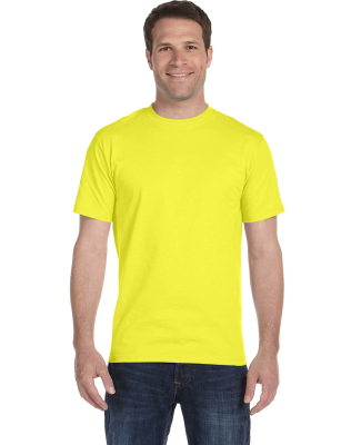 5280 Hanes Heavyweight T-shirt in Safety green