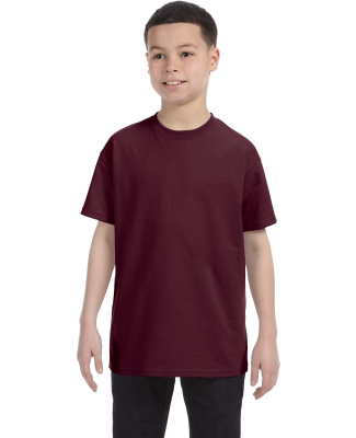 29B Jerzees Youth Heavyweight 50/50 Blend T-Shirt in Maroon