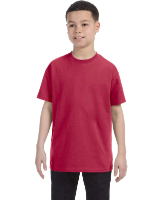 29B Jerzees Youth Heavyweight 50/50 Blend T-Shirt in Vintage heather red