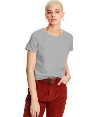 5680 Hanes® Ladies' Heavyweight T-Shirt in Light steel