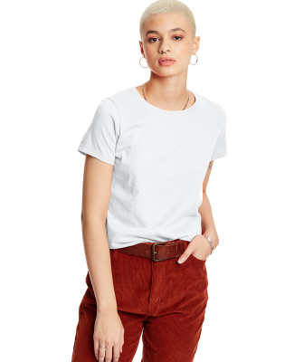 5680 Hanes® Ladies' Heavyweight T-Shirt in White