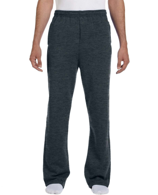974 Jerzees Adult NuBlend® 50/50 Open-Bottom Swea in Black heather
