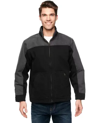 5089 DRI DUCK - Horizon Two-Tone Cotton Canvas Jac BLACK/ CHARCOAL