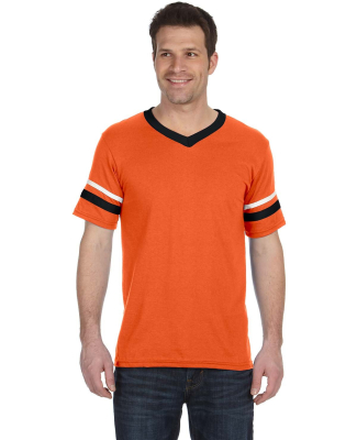 360 Augusta Sportswear Sleeve Stripe Jersey in Orange/ black/ white