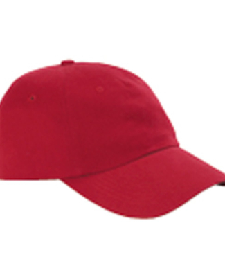 Big Accessories BX008 Brushed Twill Unstructured D in Red