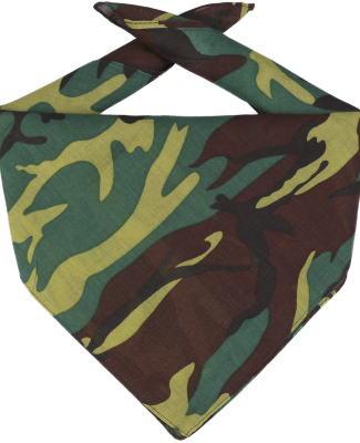 BA001 Big Accessories Solid Bandana in Forest camo