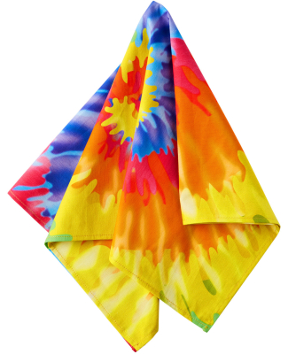 BA001 Big Accessories Solid Bandana in Tie dye