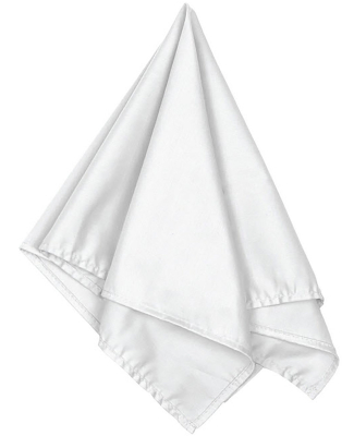 BA001 Big Accessories Solid Bandana in White
