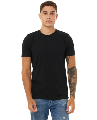 BELLA+CANVAS 3650 Mens Poly-Cotton T-Shirt in Black