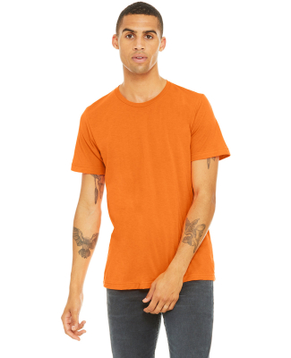 BELLA+CANVAS 3650 Mens Poly-Cotton T-Shirt in Neon orange