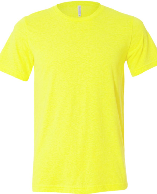 BELLA+CANVAS 3650 Mens Poly-Cotton T-Shirt in Neon yellow