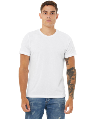 BELLA+CANVAS 3650 Mens Poly-Cotton T-Shirt in White