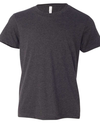 BELLA+CANVAS 3001Y Jersey Youth T-Shirt in Dark grey heather