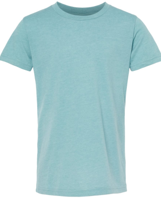 BELLA+CANVAS 3001Y Jersey Youth T-Shirt in Heather blue lagoon