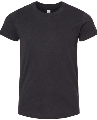BELLA+CANVAS 3001Y Jersey Youth T-Shirt in Solid black blend
