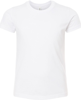 BELLA+CANVAS 3001Y Jersey Youth T-Shirt in Solid white blend