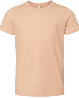 BELLA+CANVAS 3001Y Jersey Youth T-Shirt in Heather peach
