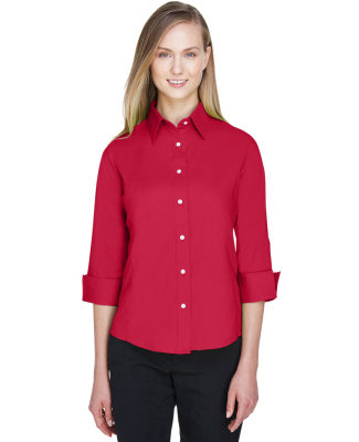 DP625W Devon & Jones Ladies’ Three-Quarter-Sleev in Red