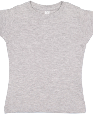 3316 Rabbit Skins® Toddler Girls Fine Jersey T-Sh in Heather