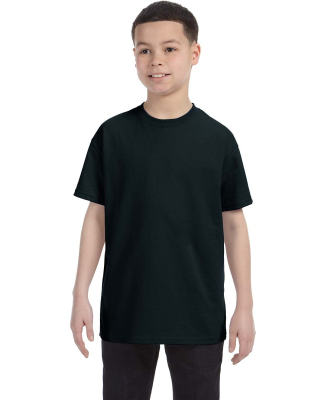 5000B Gildan™ Heavyweight Cotton Youth T-shirt  in Black