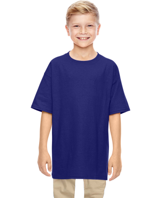 5000B Gildan™ Heavyweight Cotton Youth T-shirt  in Neon blue