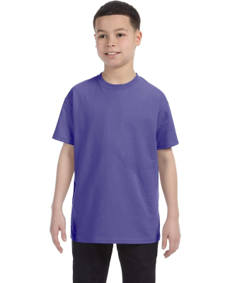 5000B Gildan™ Heavyweight Cotton Youth T-shirt  in Violet