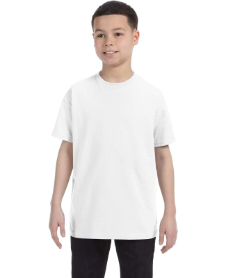 5000B Gildan™ Heavyweight Cotton Youth T-shirt in White