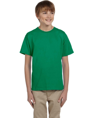 2000B Gildan Ultra Cotton Youth T-shirt in Kelly green