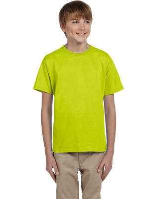 2000B Gildan Ultra Cotton Youth T-shirt in Safety green