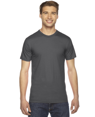 2001 American Apparel Fine USA Made Jersey Tee in Asphalt