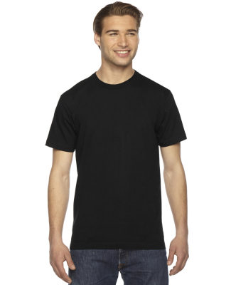 2001 American Apparel Fine USA Made Jersey Tee in Black