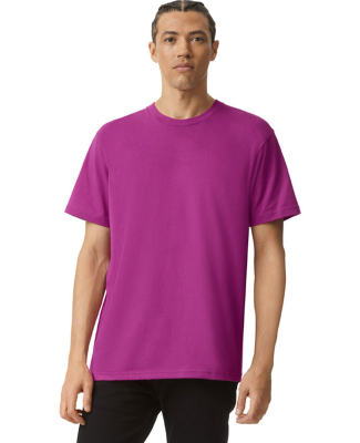 2001 American Apparel Fine USA Made Jersey Tee in Super pink