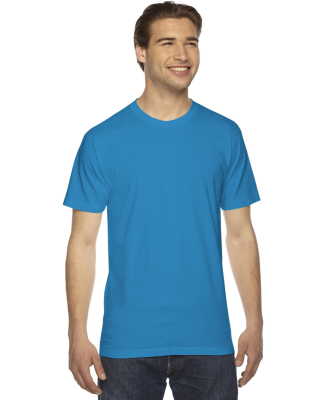 2001 American Apparel Fine USA Made Jersey Tee in Teal