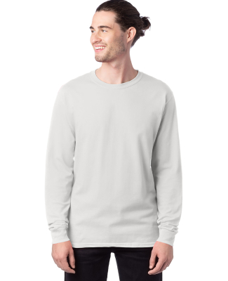 5286 Hanes® Heavyweight Long Sleeve T-shirt in White