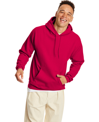 P170 Hanes® PrintPro®XP™ Comfortblend® Hooded in Athletic crimson