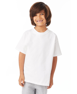 5450 Hanes Authentic Tagless Youth T-shirt in White