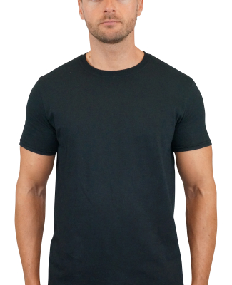 Gildan 64000 G640 Soft Style 30 Singles Ring-spun  in Black