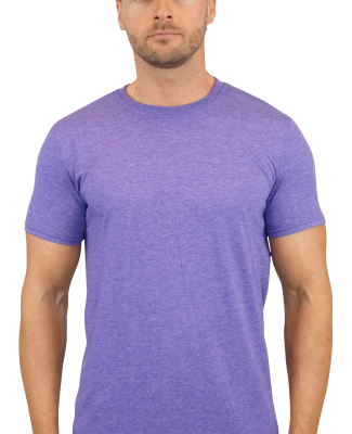 Gildan 64000 G640 Soft Style 30 Singles Ring-spun  in Heather purple