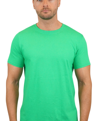 Gildan 64000 G640 Soft Style 30 Singles Ring-spun  in Kelly green