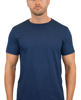 Gildan 64000 G640 Soft Style 30 Singles Ring-spun  in Navy