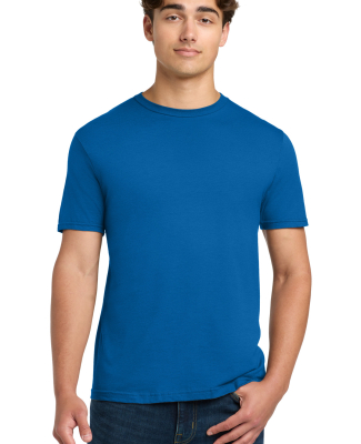 Gildan 64000 G640 Soft Style 30 Singles Ring-spun  in Neon blue
